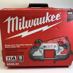 Brand New Milwaukee Heavy Duty 11 Amp Deep Cut Band Saw with Hard Case (Corded)