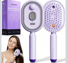 Electric Spray Air Cushion Massage Comb Electric Steam Hair Brush Misting Detangling