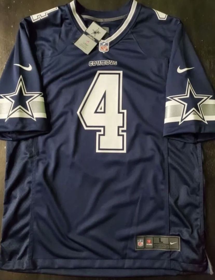 New Authentic Men's Dallas Cowboys Dak Prescott #4 Nike Game