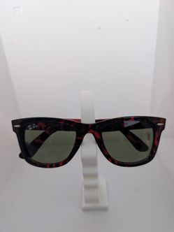 Ray-Ban Wayfarer RB2140 Sunglasses Red Tortoise Made in Italy Authentic