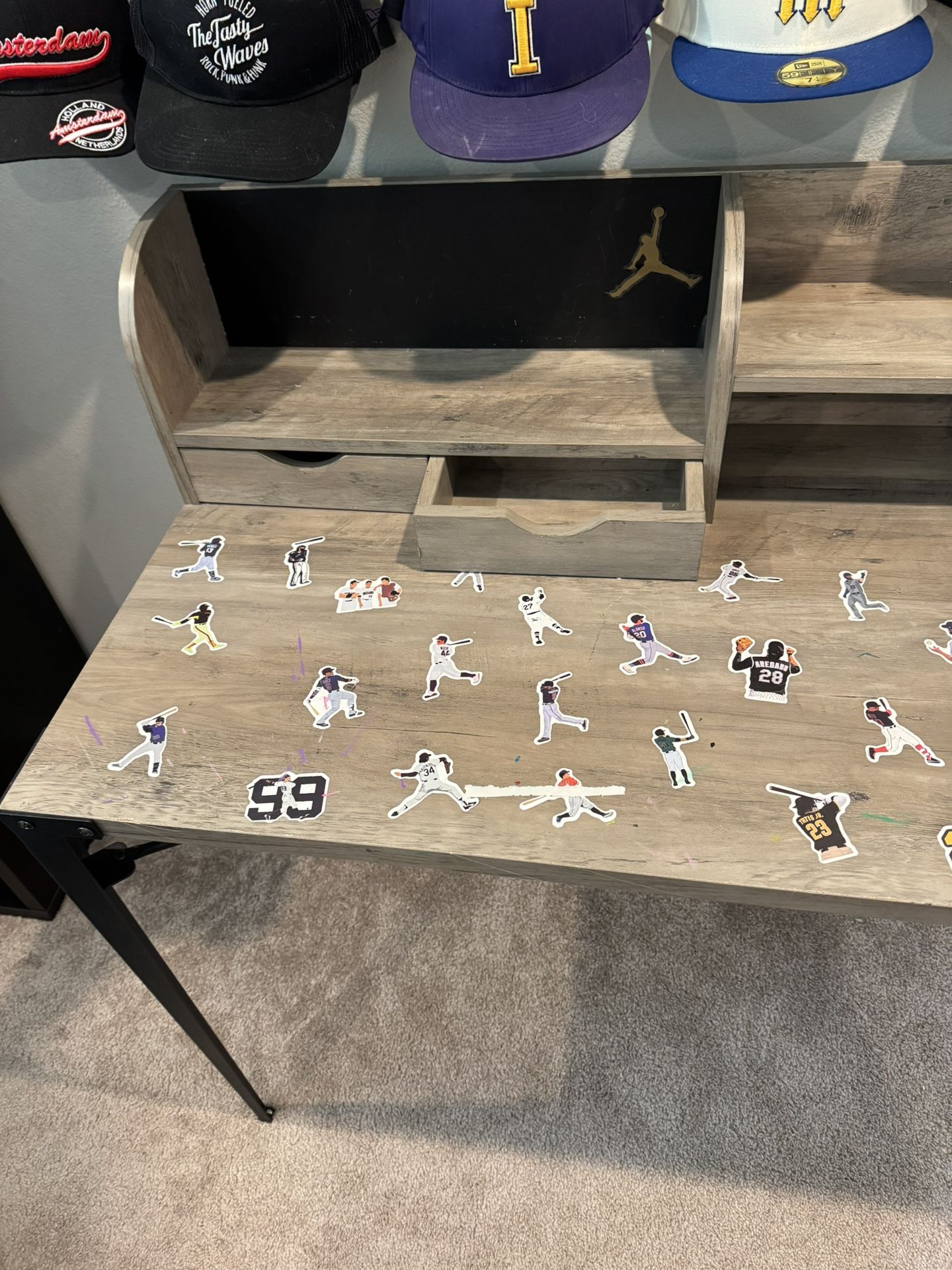 Great Desk - Too Many Stickers