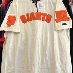 Men’s Pro Standard MLB San Francisco Giants T-Shirt “ Eggshell/Orange “ Size 2XL