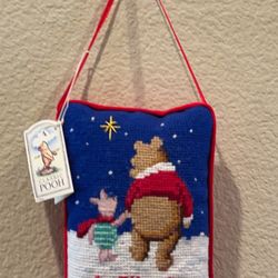  Classic poo Christmas pillow NWT