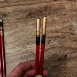 Traditional Crane Chopsticks w/texturized Bottom/Tips