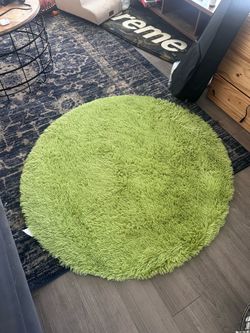 Green Circle “Grass” Rug