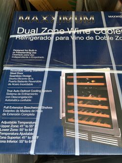 🔥 NEW IN BOX MAKKXIMUM 46 Bottle Wine & Beverage Cooler