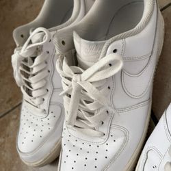 2 Pairs Air Force 1s And 1 Pair Adidas 