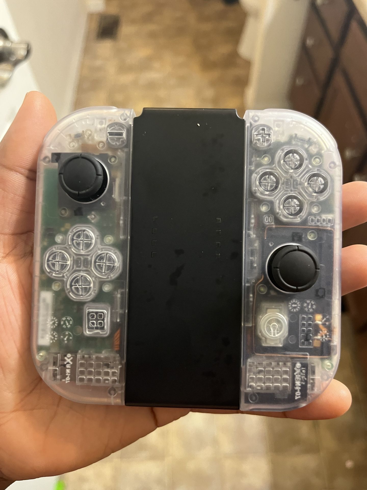 Custom Clear Transparent Joycons For Nintendo Switch