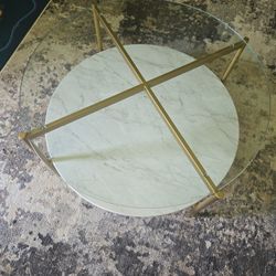 Round Glass Coffee Table 
