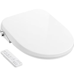 🔥Brand new🔥 Bidet Toilet Seat Elongated, Electric Smart Heated Toilet Seat with Instant Warm Water & Dryer, Multiple Cleaning Modes, Remote Control,