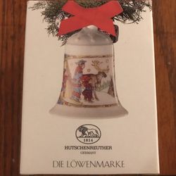 NEW LE Hutschenreuther Limited Edition 1995 CHRISTMAS BELL 95 Ornament with Box