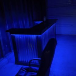 Handmade Full Size Bar With LED lights 