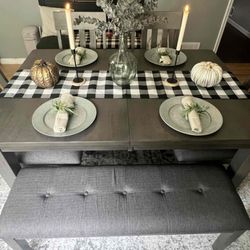 Extensions Indoor Dining Table Gray *New*