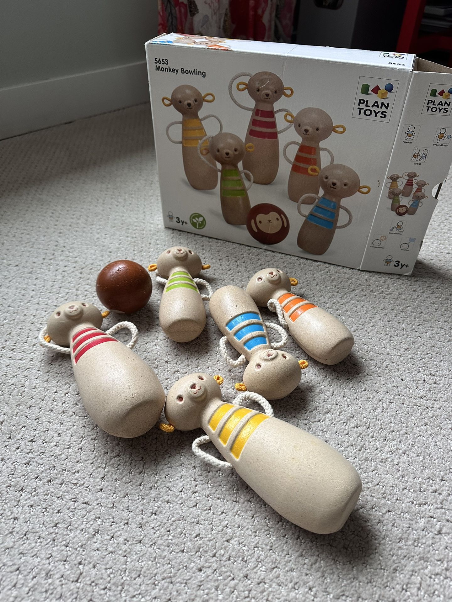 PlanToys Monkey Bowling
