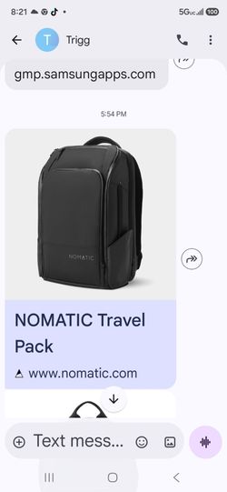 Nomatic travel backpack