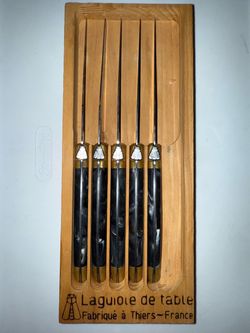 Laguiole de table steak knives set of 5 made in France