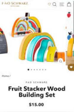 Fao Schwarz Wood Stackable building Set -$5 Each