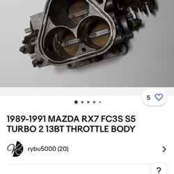 1(contact info removed) Mazda Rx7 Fc3s S5 Throttle Body