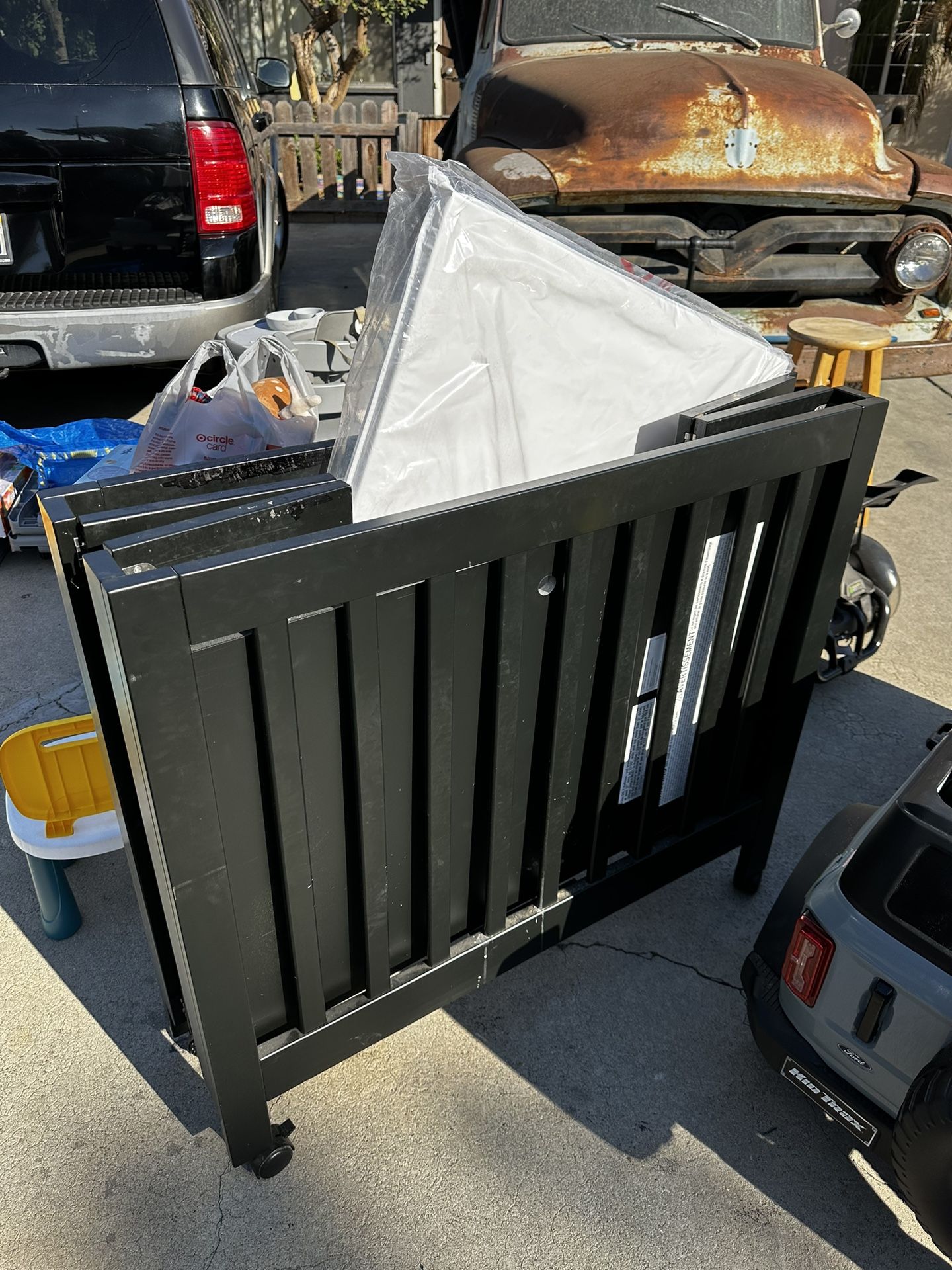 Mini Crib Baby Letto With Mattress