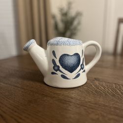 Vintage Corelli Blue Heart Watering Can 