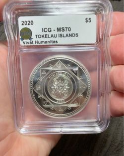 Tokelau islands silver coin