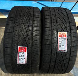 2 Continental Used Tires 295/35/21