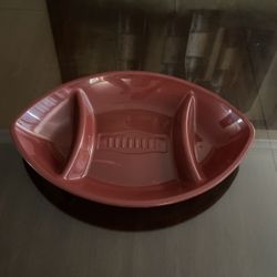Football plastic serving tray