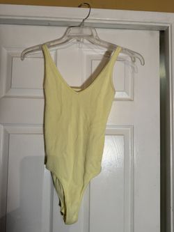 Yellow Bodysuit OS By aura