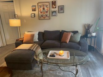 Dark Grey Couch with Chaise