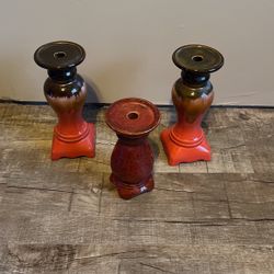 3 Decorative Candle Holders