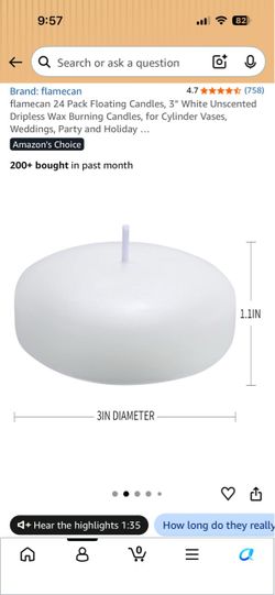 Floating candles
