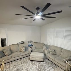 Two Couch & Chair Ottoman Set