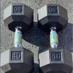 40.lbs X 2 Dumbbell Set 
