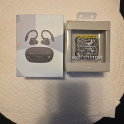 Wireless Earbuds and Wall Charger