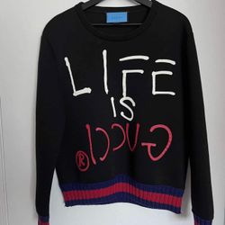 Life Is Gucci Neoprene Sweatshirt