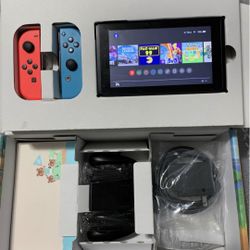 Nintendo Switch With Brand New Joycons And Brand New Pro Controller