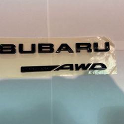 Noble "Symmetrical AWD" Trunk Emblem for Subaru WRX