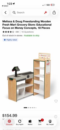 Melissa & Doug Fresh Mart Wooden Grocery Store