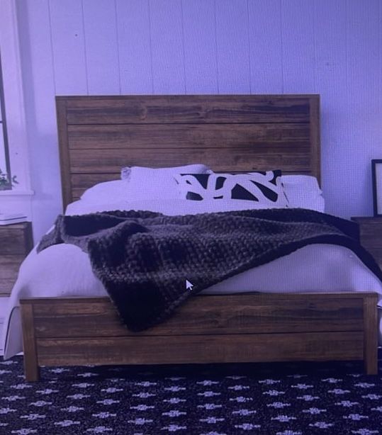 Montauk Solid Wood Panel Bed Frame
