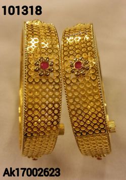Womens Gold Plated Bridal Bangles
