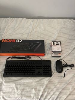 CyberPowerPC Gaming Peripheral Bundle - NOHI 02 RGB Keyboard & Elite M2 RGB Gaming Mouse (Brand New/Like New)