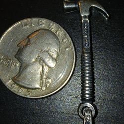 Sterling Silver Hammer Pendant 