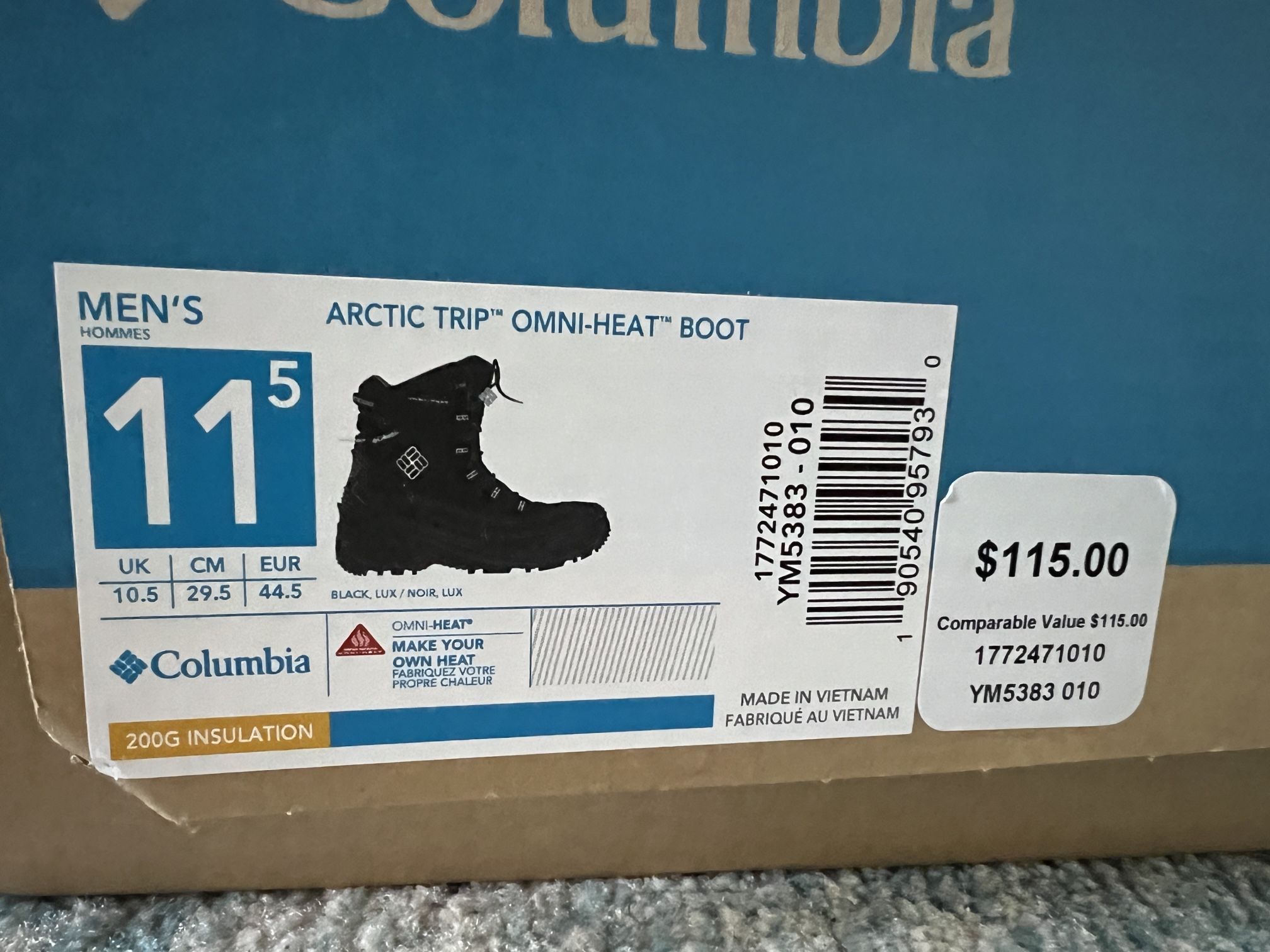 Arctic trip top omni heat boot