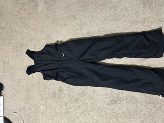 Black overall men size medium
