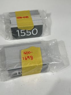 Bulk Lot Plastic Address Number Signs 3M Adhesive Building Unit Plaques