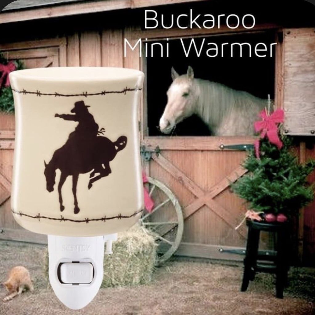 Buckaroo Cowboy Horse Mini Scentsy Warmer (brand new In box)