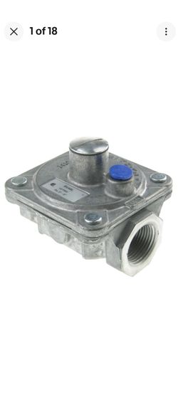 NEW GAS PRESSURE REGULATOR FOR NATURAL GAS AND/OR PROPANE GAS. 1/2" OR 3/4" INLET AND OUTLET. FOR COMMERCIAL AND OUTDOOR APPLIANCES. 