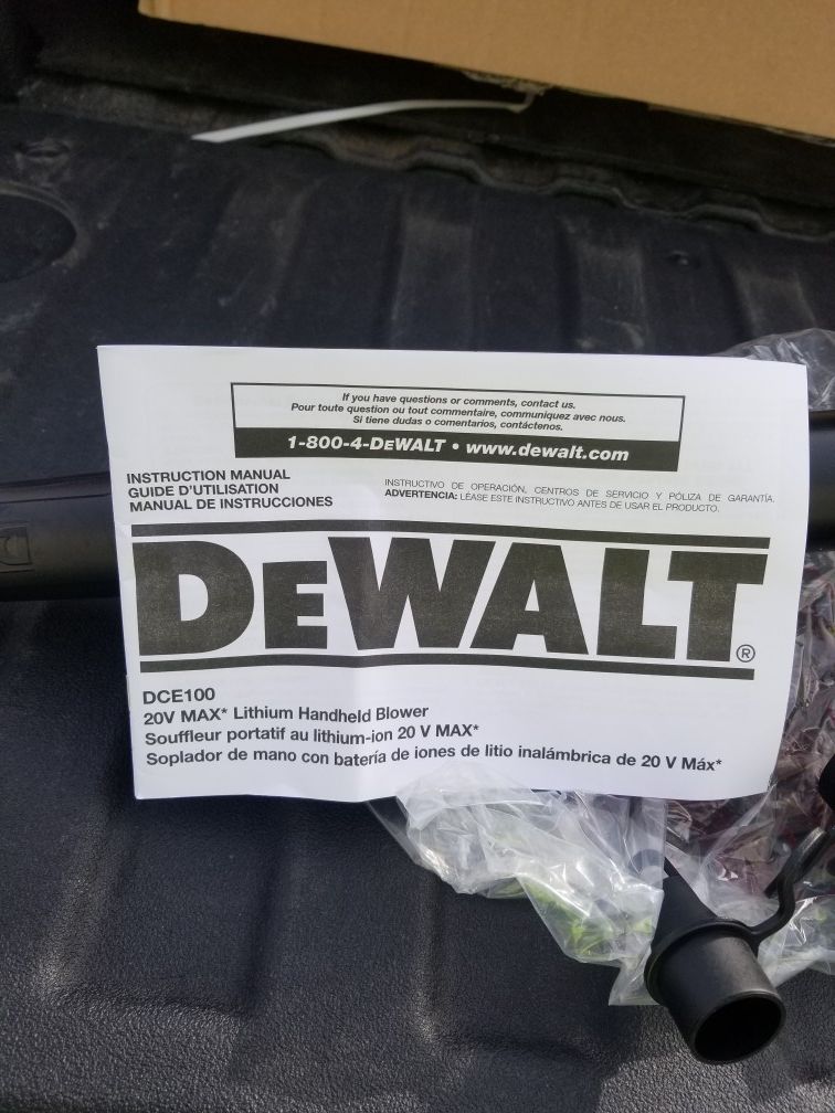 Dewalt 20v Max Handheld Blower