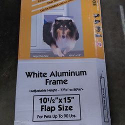 Patio Dog Door Large Size Aluminum 