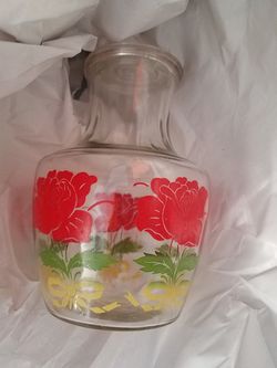 Vintage water pitcher with lid